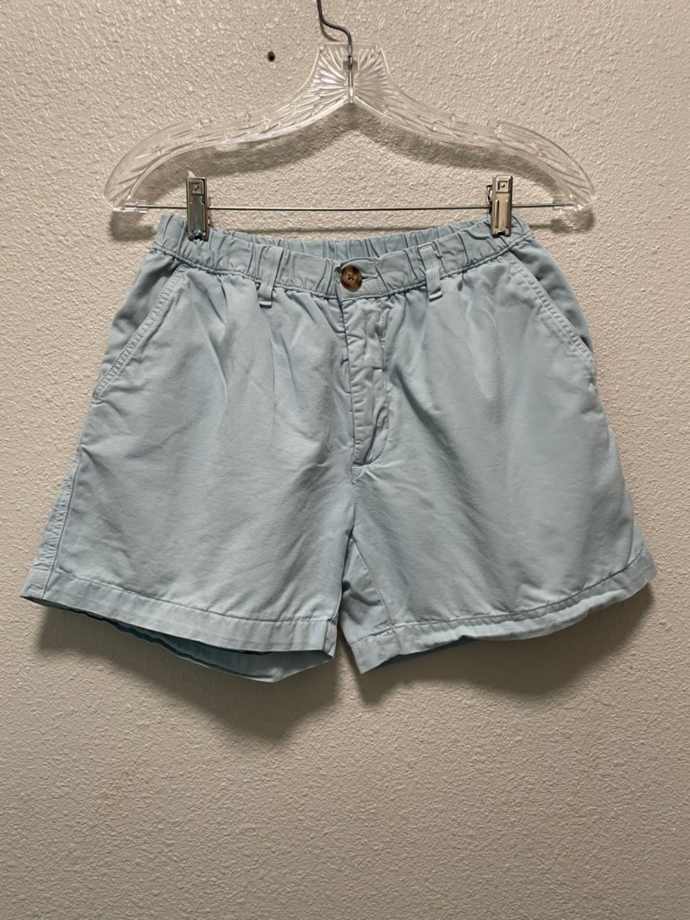 Chubbies Chino Shorts Blue Women's Small Cotton Slash Pockets Stretch